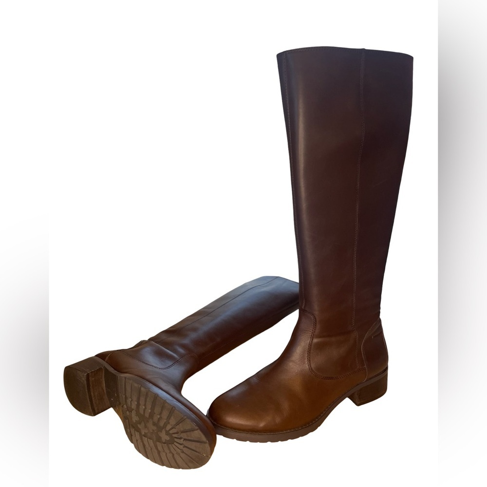 Donald J Pliner bixbi3-35 Brown Leather Riding Boot